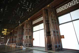 fotografia, materiale, libero il panorama, dipinga, fotografia di scorta,Honganji Dell'ovest sacrario dove l'immagine del fondatore  installata in, Honganji, Chaitya, porta, edificio di legno