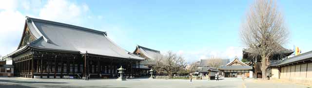 fotografia, materiale, libero il panorama, dipinga, fotografia di scorta,Honganji Dell'ovest, Honganji, Chaitya, Shinran, edificio di legno