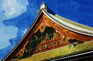 illust, , , , , ,  ,  , ., Honganji shrine     , Honganji, Chaitya, Shinran,  