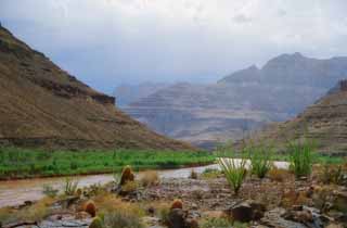 Foto, materiell, befreit, Landschaft, Bild, hat Foto auf Lager,Scall im Tal, Klippe, Regen, , 