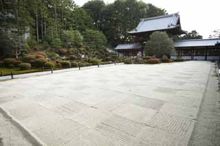 photo, la matire, libre, amnage, dcrivez, photo de la rserve,Le jardin de temple de fondateur de Temple Tofuku-ji, Chaitya, Japonais jardine, pierre, paysage sec jardin de jardin japonais