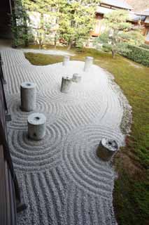 Foto, materiell, befreit, Landschaft, Bild, hat Foto auf Lager,Tofuku-ji Temple Hauptpriester Ostgarten, Chaitya, Der Gro Br, Der Garten des Gro Bren, trocknen Sie Landschaft japanischen Gartengarten