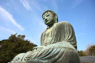 photo,material,free,landscape,picture,stock photo,Creative Commons,Kamakura great statue of Buddha, , , Soong style, Buddhism sculpture