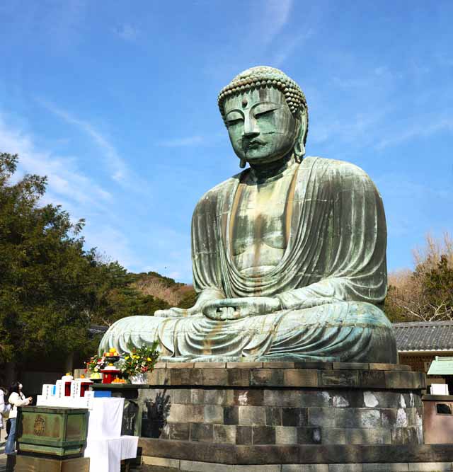 foto,tela,gratis,paisaje,fotografa,idea,Grande estatua de Kamakura de Buddha, , , Estilo de Soong, Escultura de Buddhism