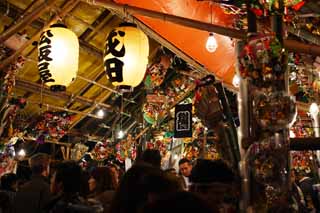 photo,material,free,landscape,picture,stock photo,Creative Commons,The Arabian bird Shinto shrine Cock Fair, stand, , rake, Business prosperity