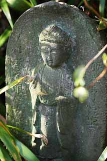 fotografia, material, livra, ajardine, imagine, proveja fotografia,Templo de Hase-dera Ishibotoke, apedreje esttua, Grass, Budismo, Chaitya