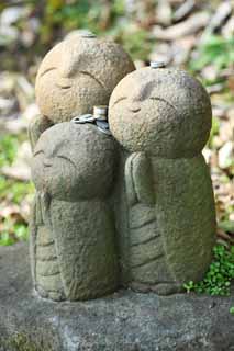 Foto, materiell, befreit, Landschaft, Bild, hat Foto auf Lager,Hase-dera-Tempel Ishibotoke, steinigen Sie Statue, Kleines Geld, Buddhismus, Chaitya