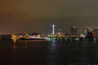 fotografia, materiale, libero il panorama, dipinga, fotografia di scorta,Porto di Yokohama, Hikawa circonda, Torre marina, Yamashita parcheggia, Il mare