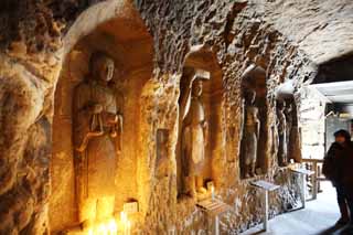 fotografia, material, livra, ajardine, imagine, proveja fotografia,Hase-dera Templo esposa de caverna de zen-padre principal, apedreje caverna, Esposa de zen-padre principal, Sarasvati, Budismo