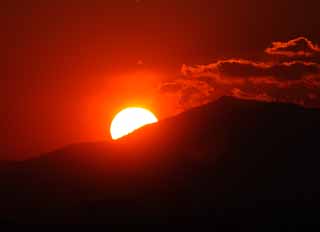 Foto, materiell, befreit, Landschaft, Bild, hat Foto auf Lager,Die Rahmensonne, die untergeht, Das Setzen von Sonne, Rot, Die Sonne, Bei Dunkelheit