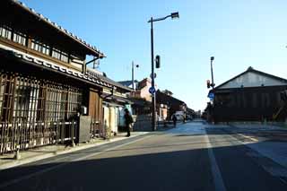 Foto, materieel, vrij, landschap, schilderstuk, bevoorraden foto,Inuyama, Latwerk deur, Particulier huis, Traditie, Straatlantaarn