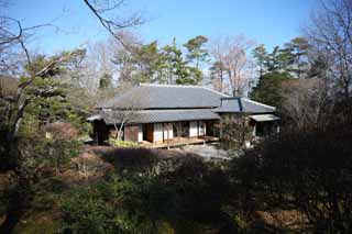 Foto, materieel, vrij, landschap, schilderstuk, bevoorraden foto,Meiji-mura Village Museum Ougai Mori/Soseki Natsume huis, Gebouw van de Meiji, De Westernization, Jap-trant huis, Cultureel heritage