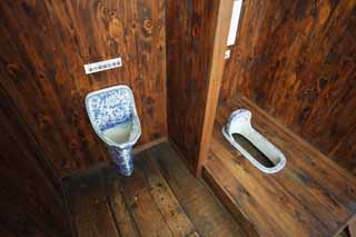 photo,material,free,landscape,picture,stock photo,Creative Commons,Meiji-mura Village Museum toilet stool, An appliance of the Meiji, The Westernization, Western-style building, Cultural heritage
