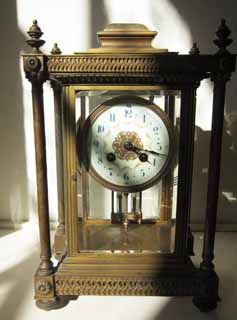 photo,material,free,landscape,picture,stock photo,Creative Commons,Meiji-mura Village Museum table clock, clockface, needle, curio, Cultural heritage