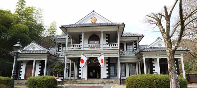 Foto, materiell, befreit, Landschaft, Bild, hat Foto auf Lager,Meiji-mura-Dorf Museumshigashiyamanashi-Pistole Regierungsbro, das Bauen vom Meiji, Die Verwestlichung, West-Stilgebude, Kulturelles Erbe