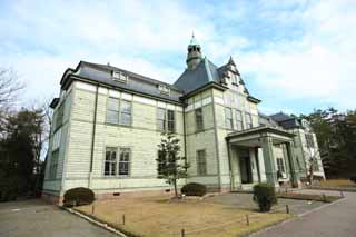 photo,material,free,landscape,picture,stock photo,Creative Commons,Meiji-mura Village Museum Kitasato Inst. main building / medicine building, building of the Meiji, The Westernization, Western-style building, Cultural heritage