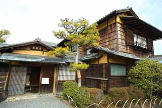 Foto, materiell, befreit, Landschaft, Bild, hat Foto auf Lager,Meiji-mura-Dorf Museum Kinmochi Saionji ein anderes Haus, das Bauen vom Meiji, Die Verwestlichung, Japanisch-Stilgebude, Kulturelles Erbe