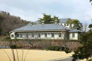 fotografia, materiale, libero il panorama, dipinga, fotografia di scorta,Meiji-mura Villaggio Museo Societ Obliqua Rossa giapponese custodia di centro medica, costruendo del Meiji, L'occidentalizzazione, Edificio di occidentale-stile, Eredit culturale