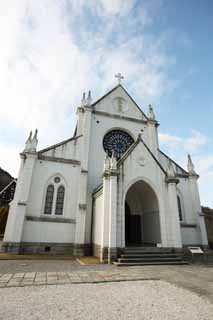 fotografia, material, livra, ajardine, imagine, proveja fotografia,Meiji-mura Aldeia Museu St. Xavier Deus de templo de Cu, construindo do Meiji, A ocidentalizao, Edifcio de ocidental-estilo, Herana cultural