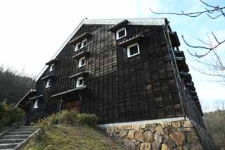 photo,material,free,landscape,picture,stock photo,Creative Commons,The world wine cellar of the Meiji-mura Village Museum chrysanthemum, building of the Meiji, wine cellar, Japanese-style building, Sake