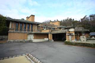 fotografia, materiale, libero il panorama, dipinga, fotografia di scorta,Il Meiji-mura Villaggio Museo Albergo Imperiale ingresso centrista, costruendo del Meiji, L'occidentalizzazione, Edificio di occidentale-stile, Eredit culturale