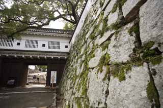 photo,material,free,landscape,picture,stock photo,Creative Commons,The Okayama-jo Castle corridor gate, castle, castle gate, Crow Castle, 