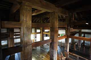 photo,material,free,landscape,picture,stock photo,Creative Commons,Matsue-jo Castle, pillar, beam, castle, Ishigaki