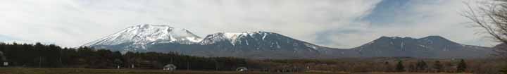 Foto, materieel, vrij, landschap, schilderstuk, bevoorraden foto,Mt. Asama-yama, Sneeuw, Vulkaan, Bave wiegelen, Lava