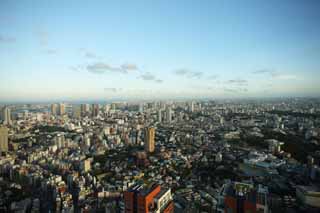 photo,material,free,landscape,picture,stock photo,Creative Commons,Tokyo whole view, The horizon, high-rise building, Kanto plains, The downtown area