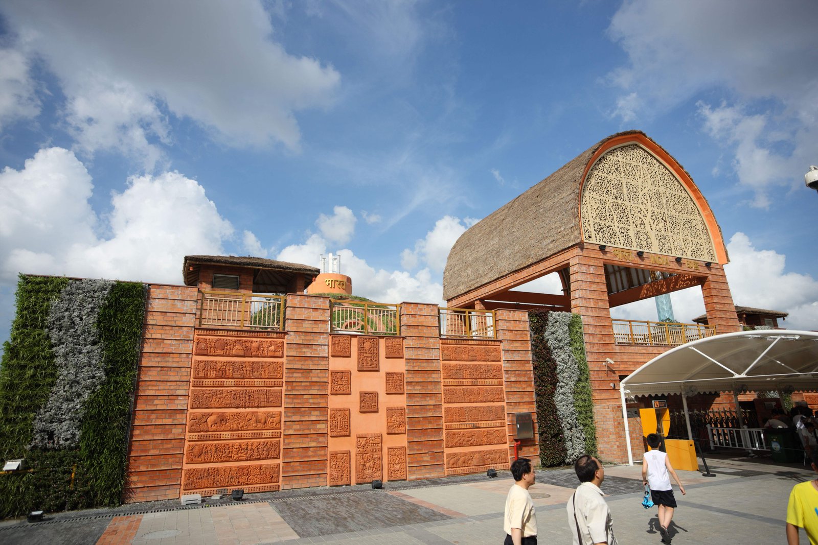 photo,material,free,landscape,picture,stock photo,Creative Commons,Shanghai World Exposition India building, SiddiSyed temple, The Shanghai world Expo garden, Sea treasure, international exposition
