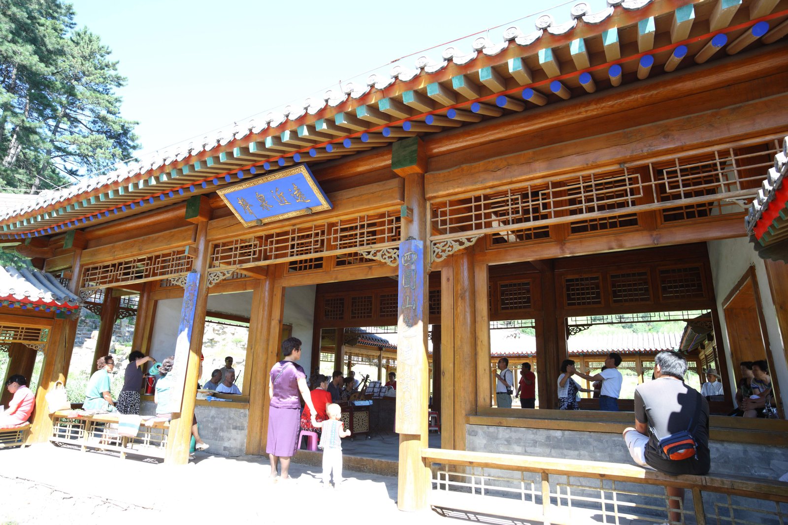 写真,素材,無料,フリー,フォト,クリエイティブ・コモンズ,風景,壁紙,避暑山荘 遠近泉声, 木造, 踊り, 欄間, 清王朝