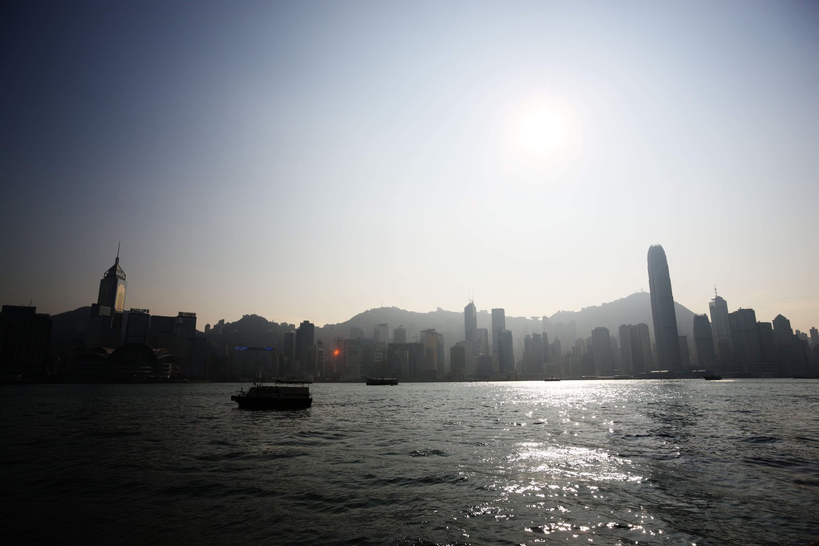 photo,material,free,landscape,picture,stock photo,Creative Commons,Hong Kong Island, high-rise building, The sea, ship,