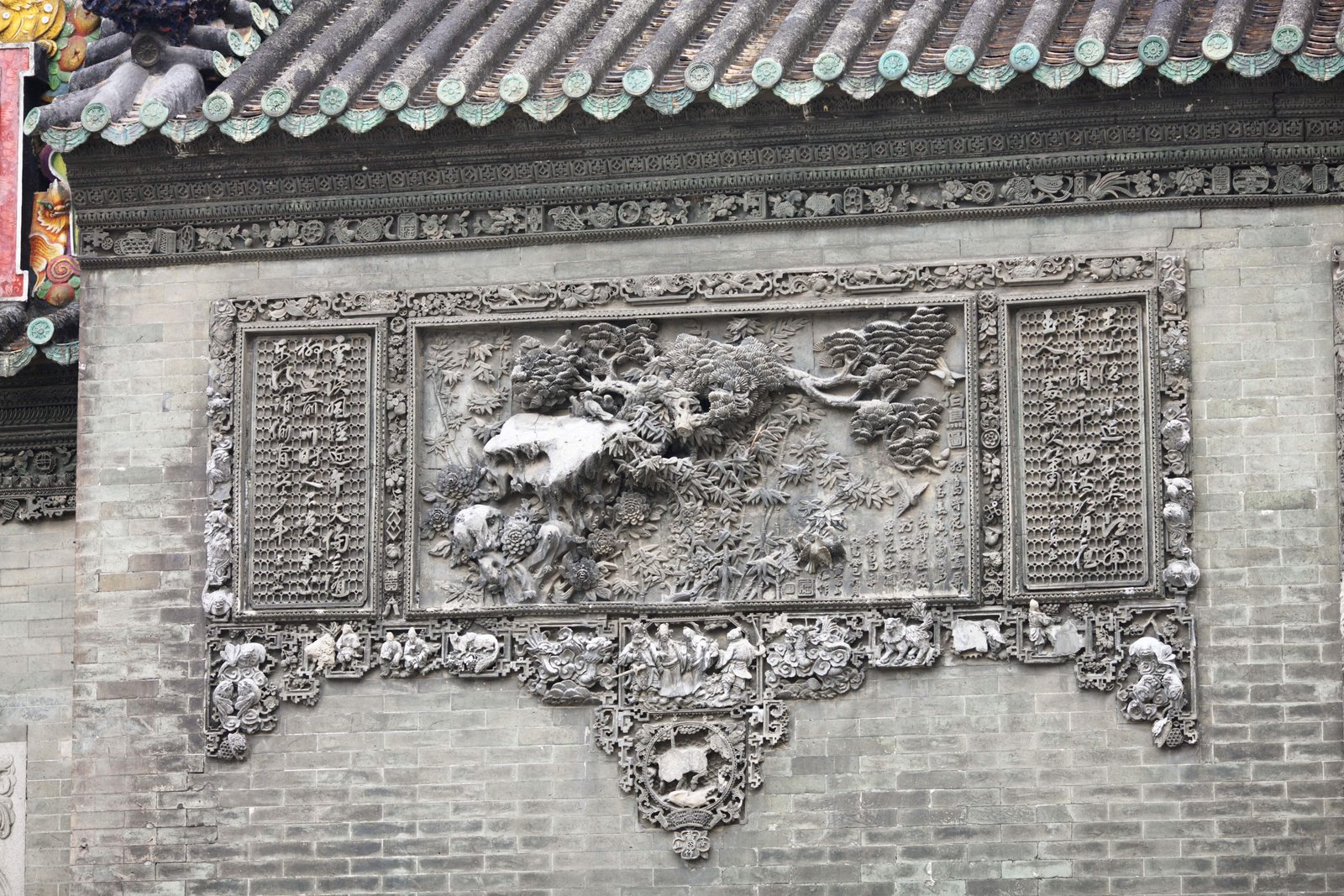 写真,素材,無料,フリー,フォト,クリエイティブ・コモンズ,風景,壁紙,陳氏書院, 中国民間工芸館, 煉瓦彫刻, 南方貴族, 装飾