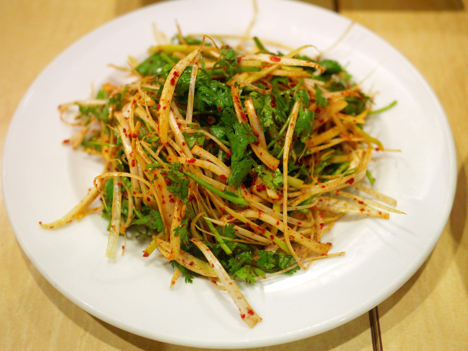 photo,material,free,landscape,picture,stock photo,Creative Commons,Welsh onion cilantro salad, , , , 