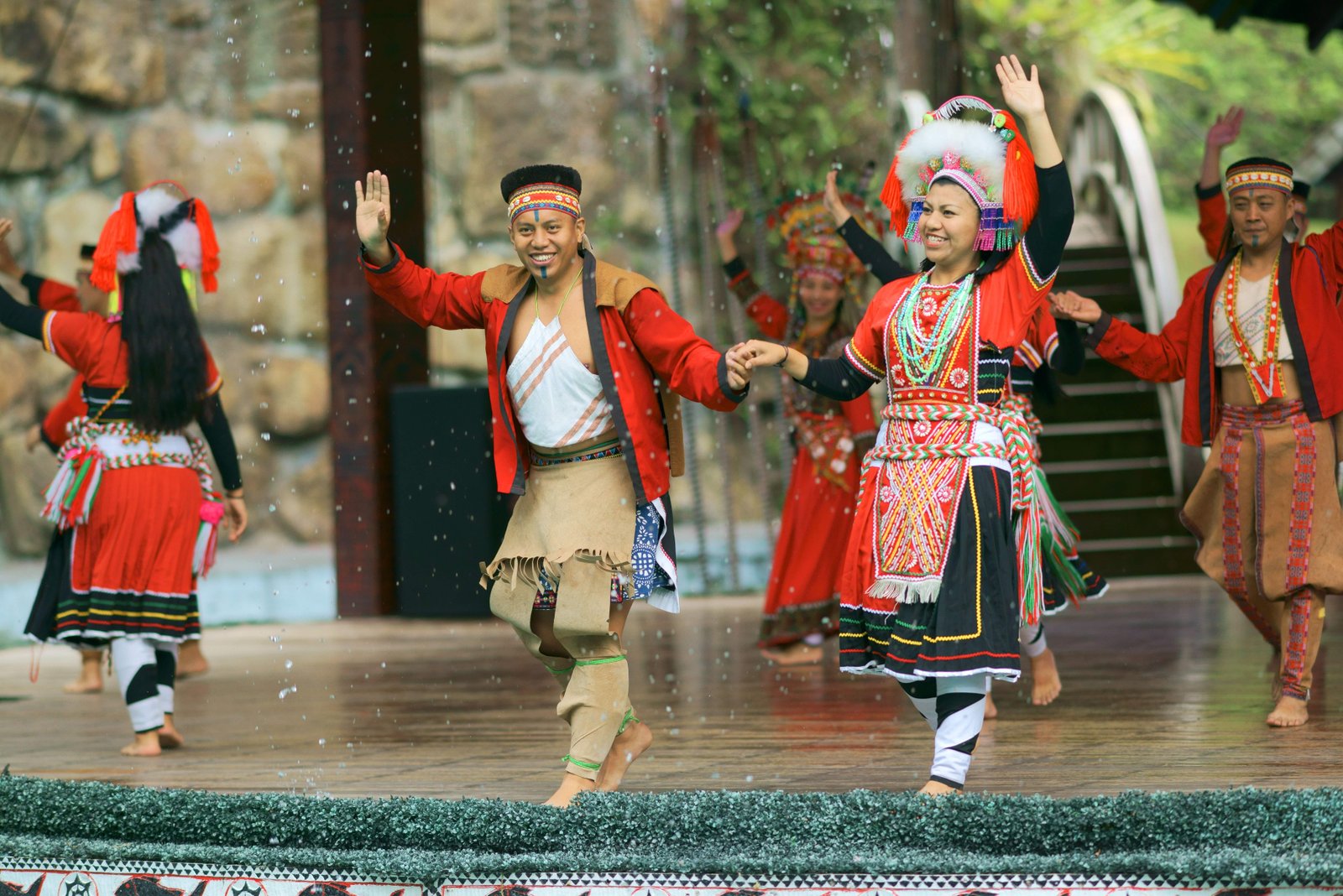 photo,material,free,landscape,picture,stock photo,Creative Commons,9 family culture village folk dance, jiu zu wen hua cun, , ,