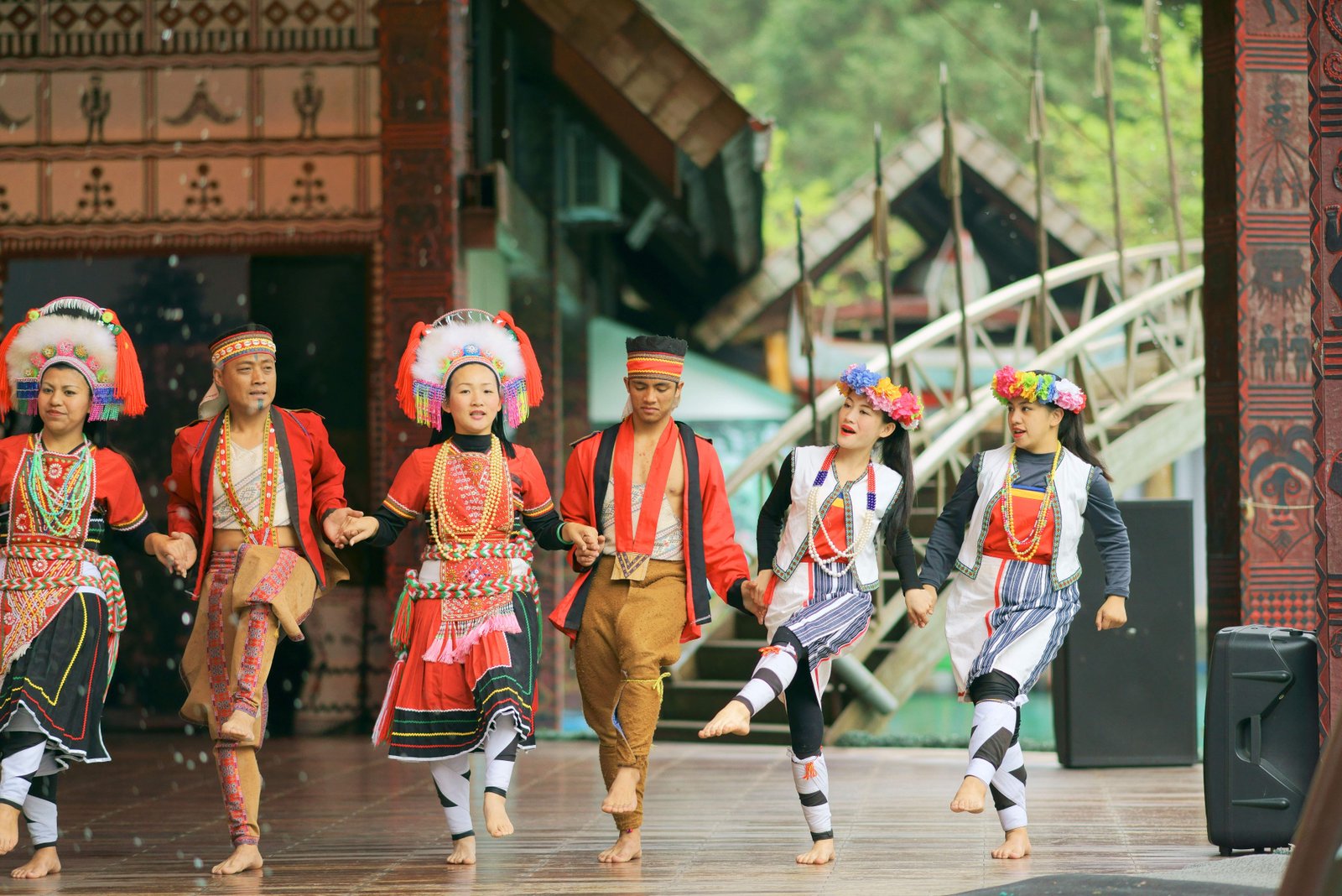 photo,material,free,landscape,picture,stock photo,Creative Commons,9 family culture village folk dance, jiu zu wen hua cun, , ,
