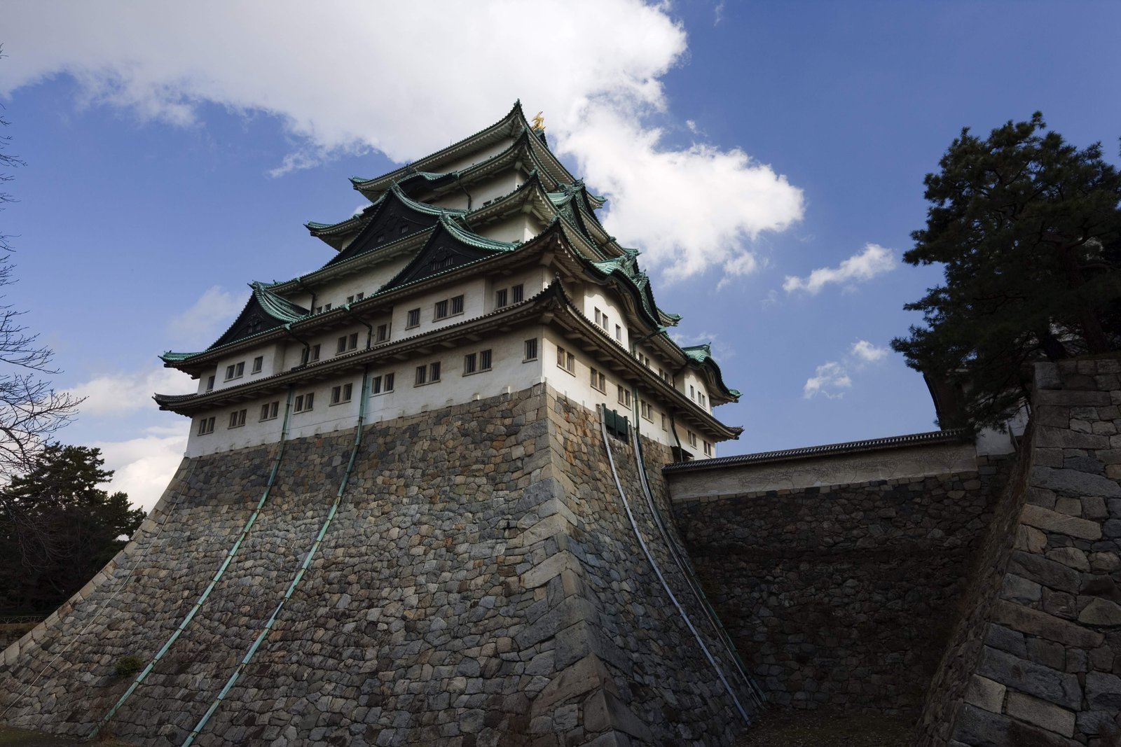 写真,素材,無料,フリー,フォト,クリエイティブ・コモンズ,風景,壁紙,名古屋城, シャチホコ, 城, 天守閣, しゃちほこ