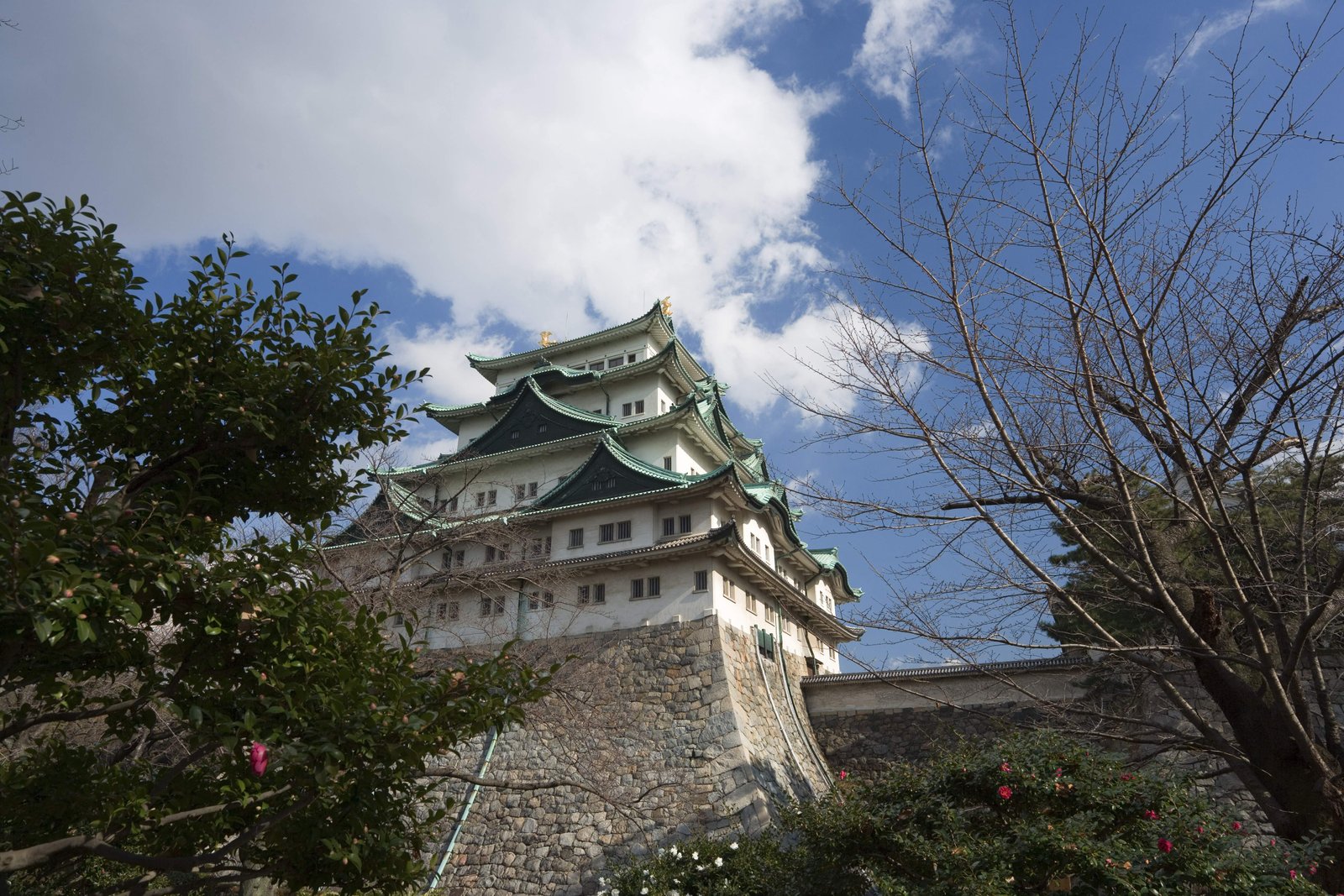写真,素材,無料,フリー,フォト,クリエイティブ・コモンズ,風景,壁紙,名古屋城, シャチホコ, 城, 天守閣, しゃちほこ