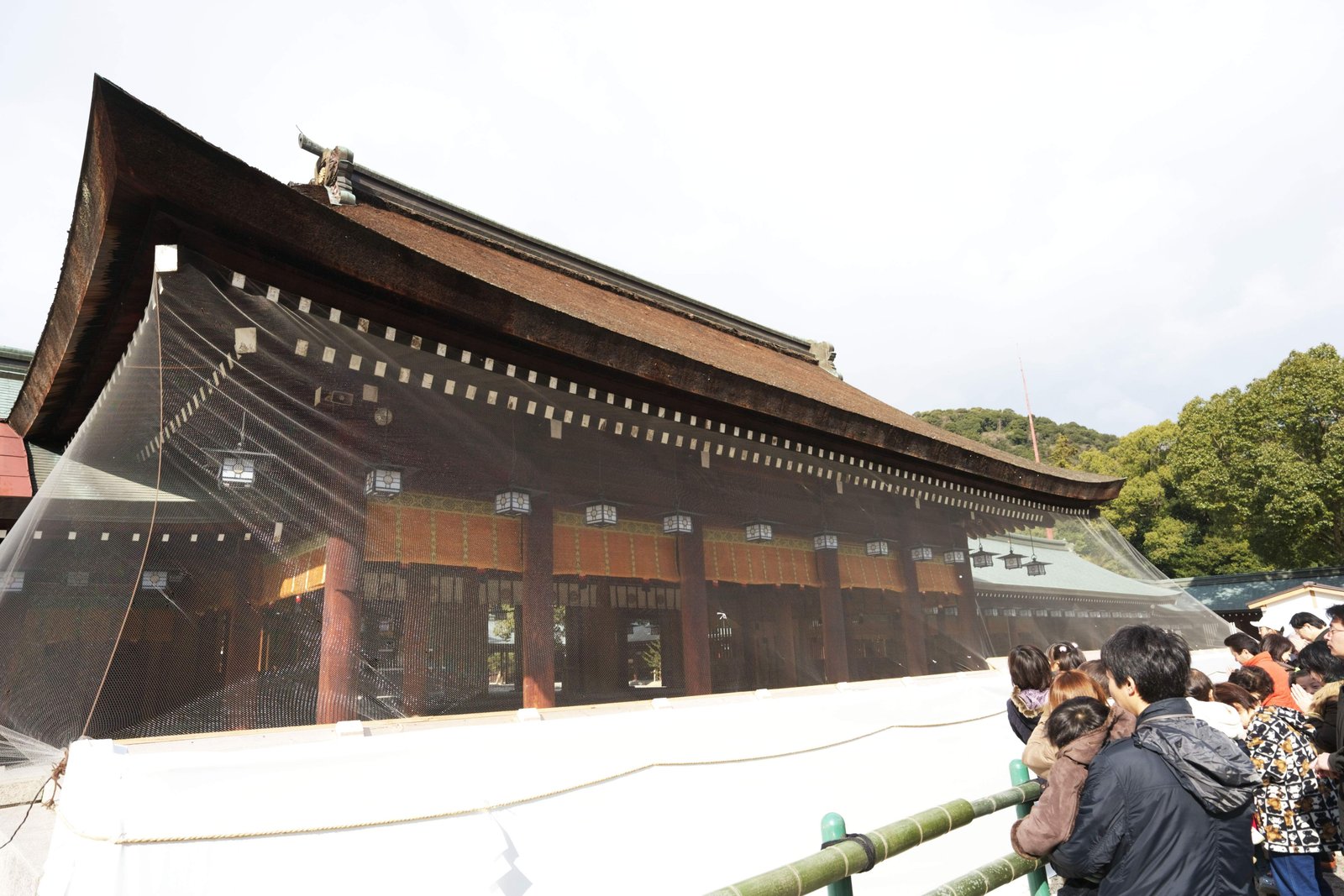 写真,素材,無料,フリー,フォト,クリエイティブ・コモンズ,風景,壁紙,橿原神宮 内拝殿, 神道, 畝傍橿原宮, 日本書紀, 古事記
