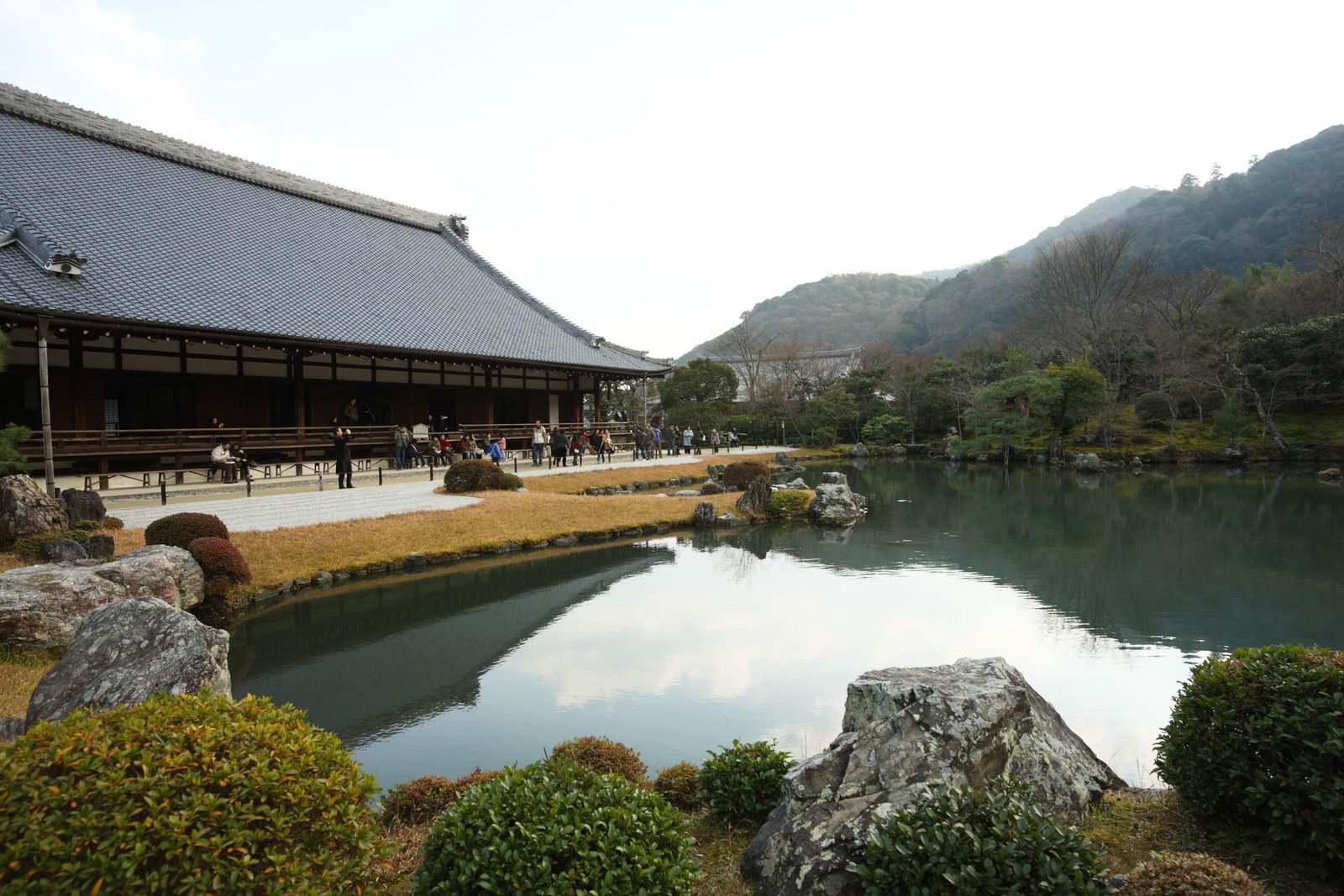 写真,素材,無料,フリー,フォト,クリエイティブ・コモンズ,風景,壁紙,天龍寺 庭園, 仏教寺院, 池, 世界遺産, 嵯峨野