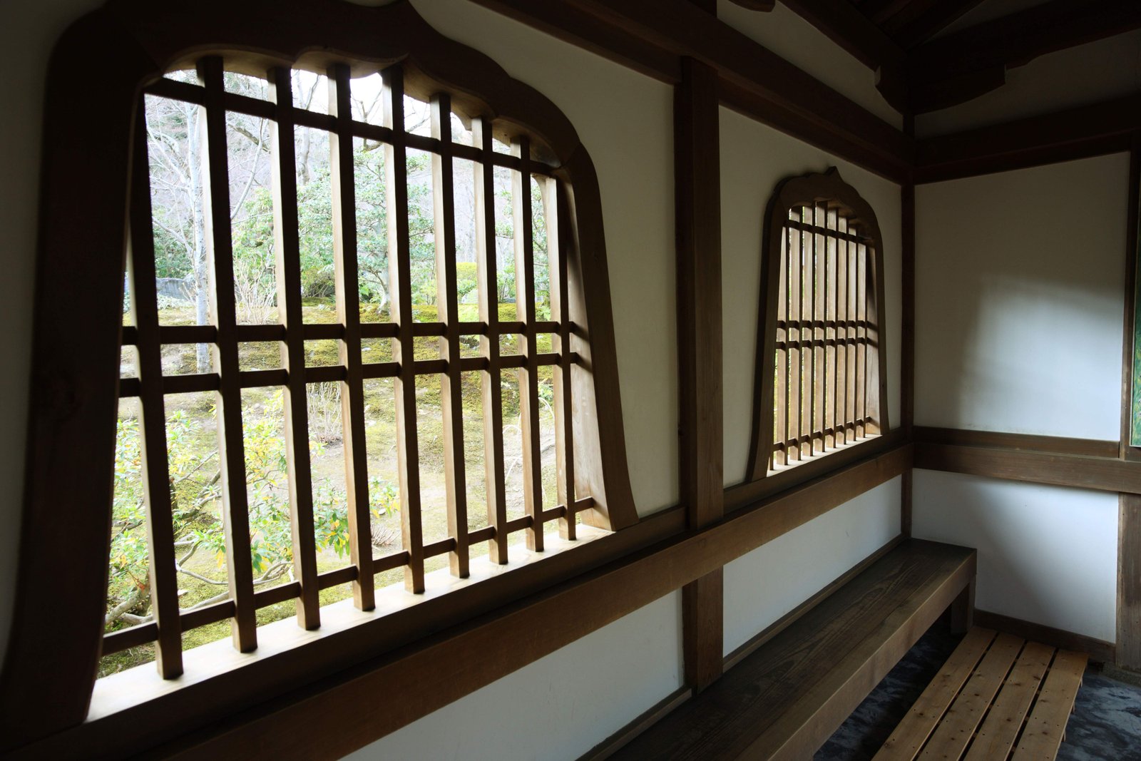 写真,素材,無料,フリー,フォト,クリエイティブ・コモンズ,風景,壁紙,天龍寺 花頭窓, 仏教寺院, 書院窓, 世界遺産, 嵯峨野