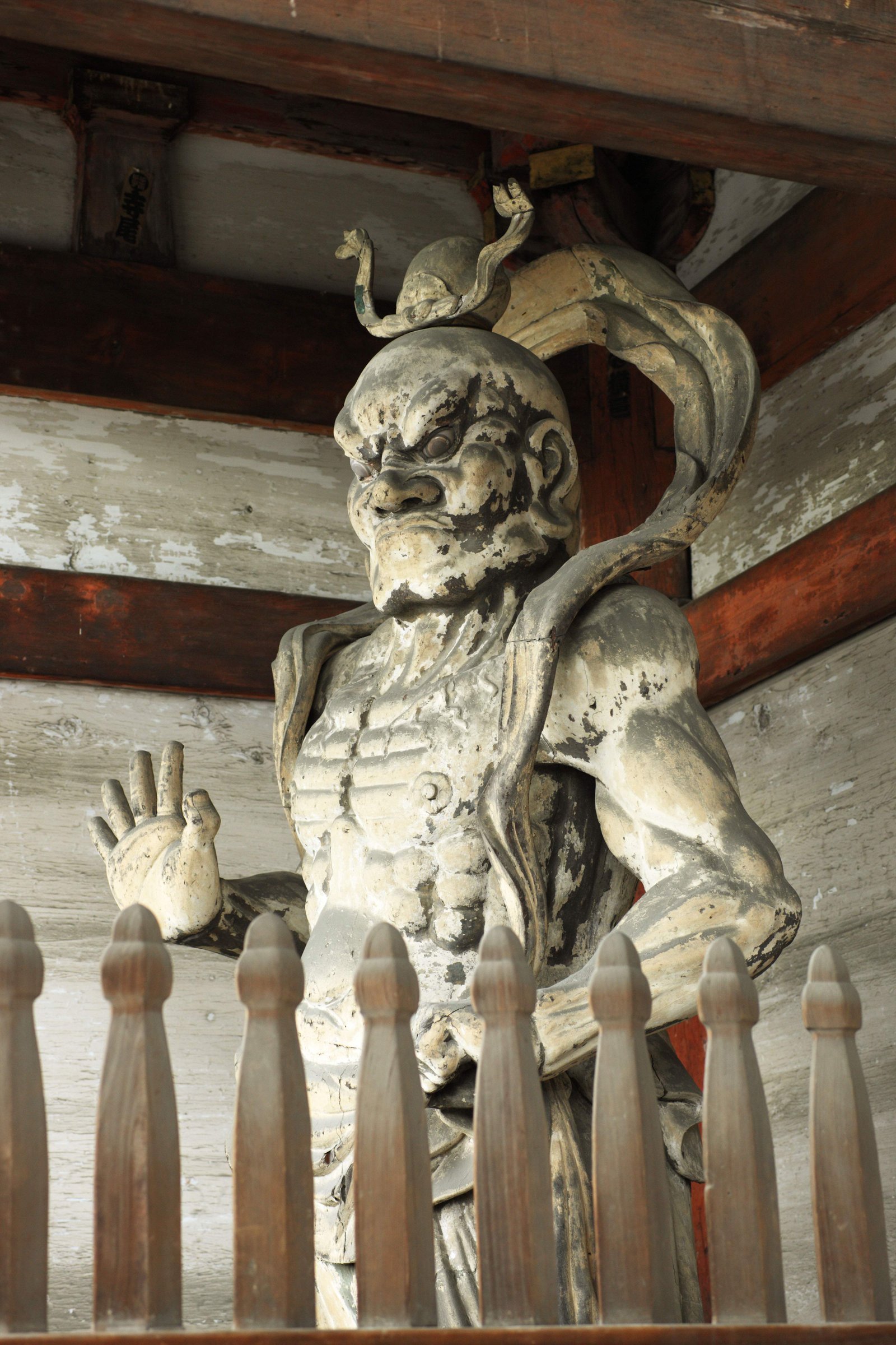 photo,material,free,landscape,picture,stock photo,Creative Commons,Ninna-ji Temple Deva King image, Deva gate, Buddhist image, guardian deity, guardian deity of Buddhism god of justice