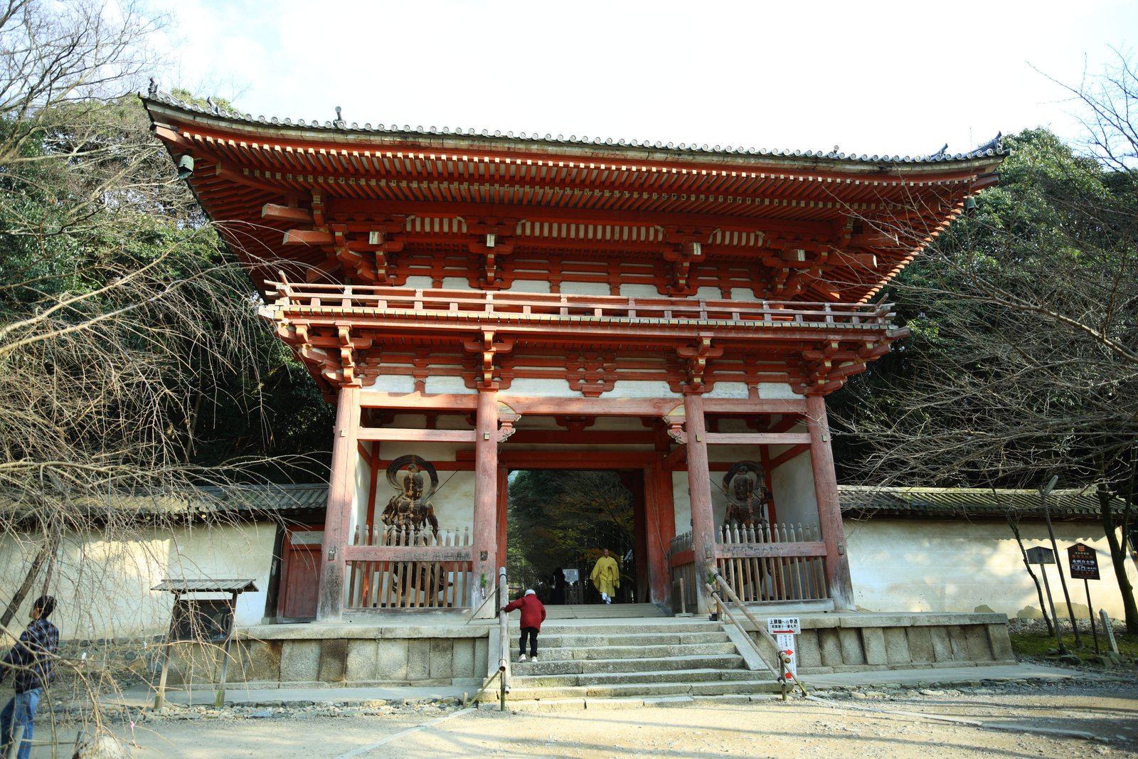 写真,素材,無料,フリー,フォト,クリエイティブ・コモンズ,風景,壁紙,醍醐寺 仁王門, 仏教寺院, 仏像, 仁王, 金剛力士像