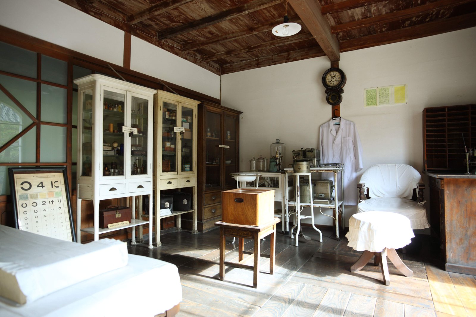 写真,素材,無料,フリー,フォト,クリエイティブ・コモンズ,風景,壁紙,明治村 清水医院, 診察室, 文明開化, 洋風の建物, 文化遺産