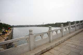 fotografia, materiale, libero il panorama, dipinga, fotografia di scorta,Horai Mizuki l'ancoraggio, ponte di pietra, Forze di acqua, castello, facendo il turista macchia