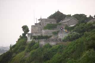 Foto, materiell, befreit, Landschaft, Bild, hat Foto auf Lager,Penglai-Pavillon, Fata Morgana, hohes Gebude, Chinesisches Essen, das Besichtigen von Stelle