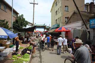 photo,material,free,landscape,picture,stock photo,Creative Commons,A deep red profit market, market, street stall, Shopping, Life