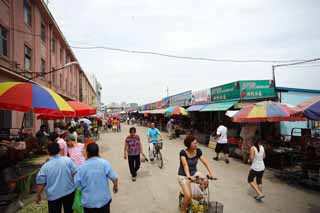 photo,material,free,landscape,picture,stock photo,Creative Commons,A deep red profit market, market, street stall, Shopping, Life