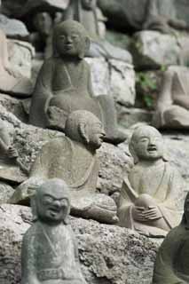 fotografia, materiale, libero il panorama, dipinga, fotografia di scorta,Visto Shangdong vecchio Gohyaku Rakan pi scenico, Buddismo, Ishibotoke, Immagine buddista, Realizzazione