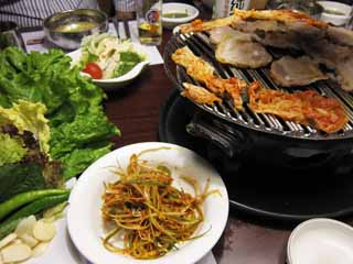 fotografia, materiale, libero il panorama, dipinga, fotografia di scorta,Corea-come carne arrostita, Carne di maiale, Carne arrostita, Carne grassa, 